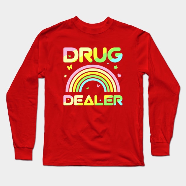 Pharmacy Drug Dealer Rainbow Pastel Colors Long Sleeve T-Shirt by RxBlockhead